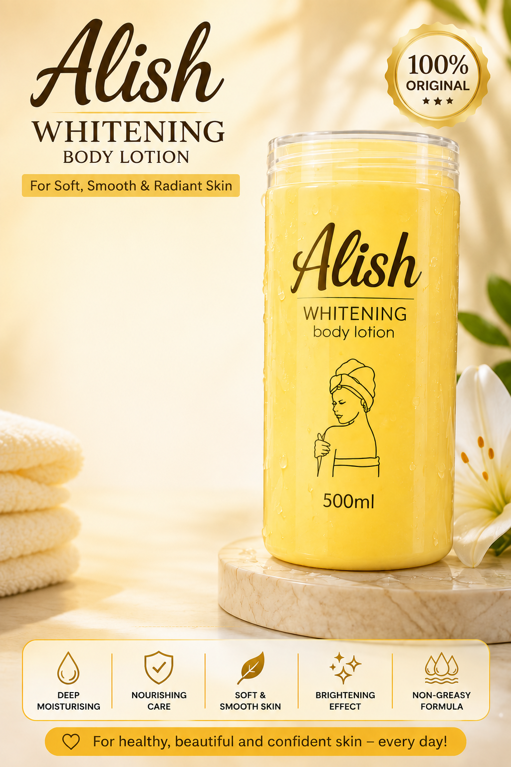 Alish Whitening Body Lotion (Original) – 500ml