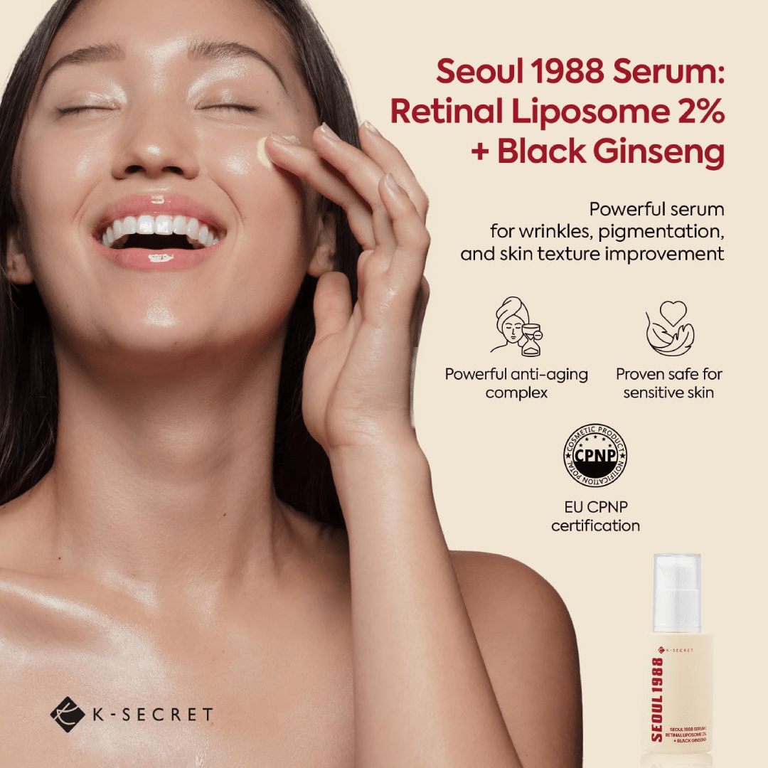 KSECRET SEOUL 1988 Serum: Retinal Liposome 2% + Black Ginseng 30ml