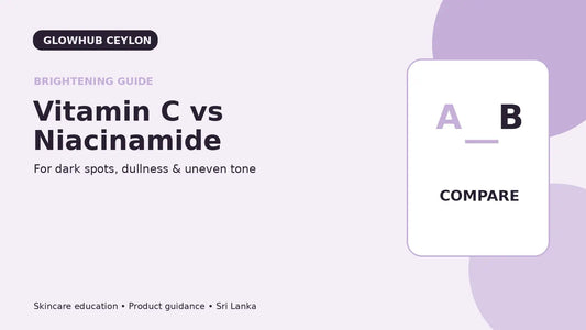 Vitamin C vs niacinamide for dark spots dullness and uneven tone