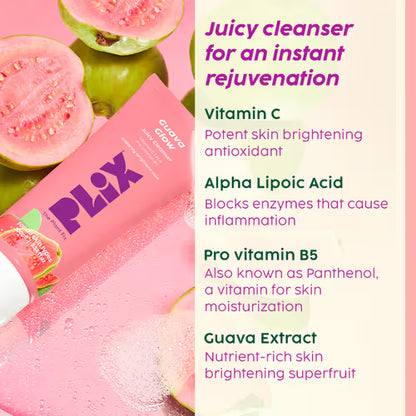 PLIX Guava Glow Juicy Cleanser Vitamin C