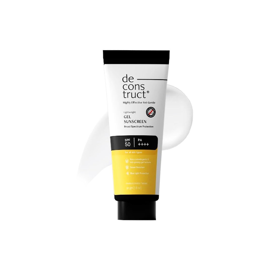 Deconstruct Gel Sunscreen for Oily Skin - SPF 50 PA++++| In-Vivo Tested
