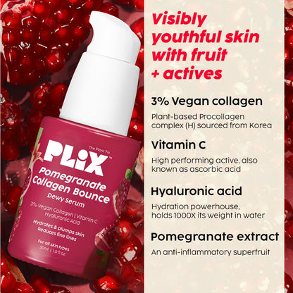 PLIX Pomegranate Collagen Bounce Dewy Serum