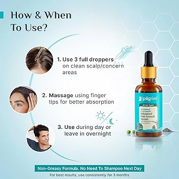 Pilgrim Redensyl & Anagain Advanced Hair Growth Serum (50ml)